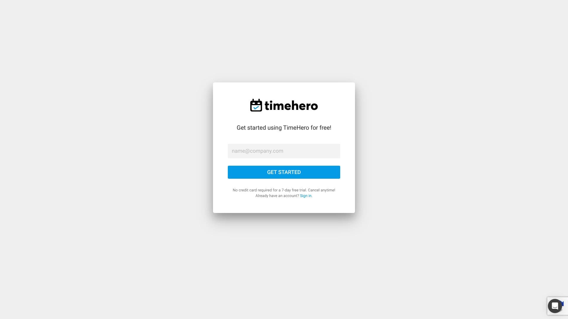 Screenshot von TimeHero