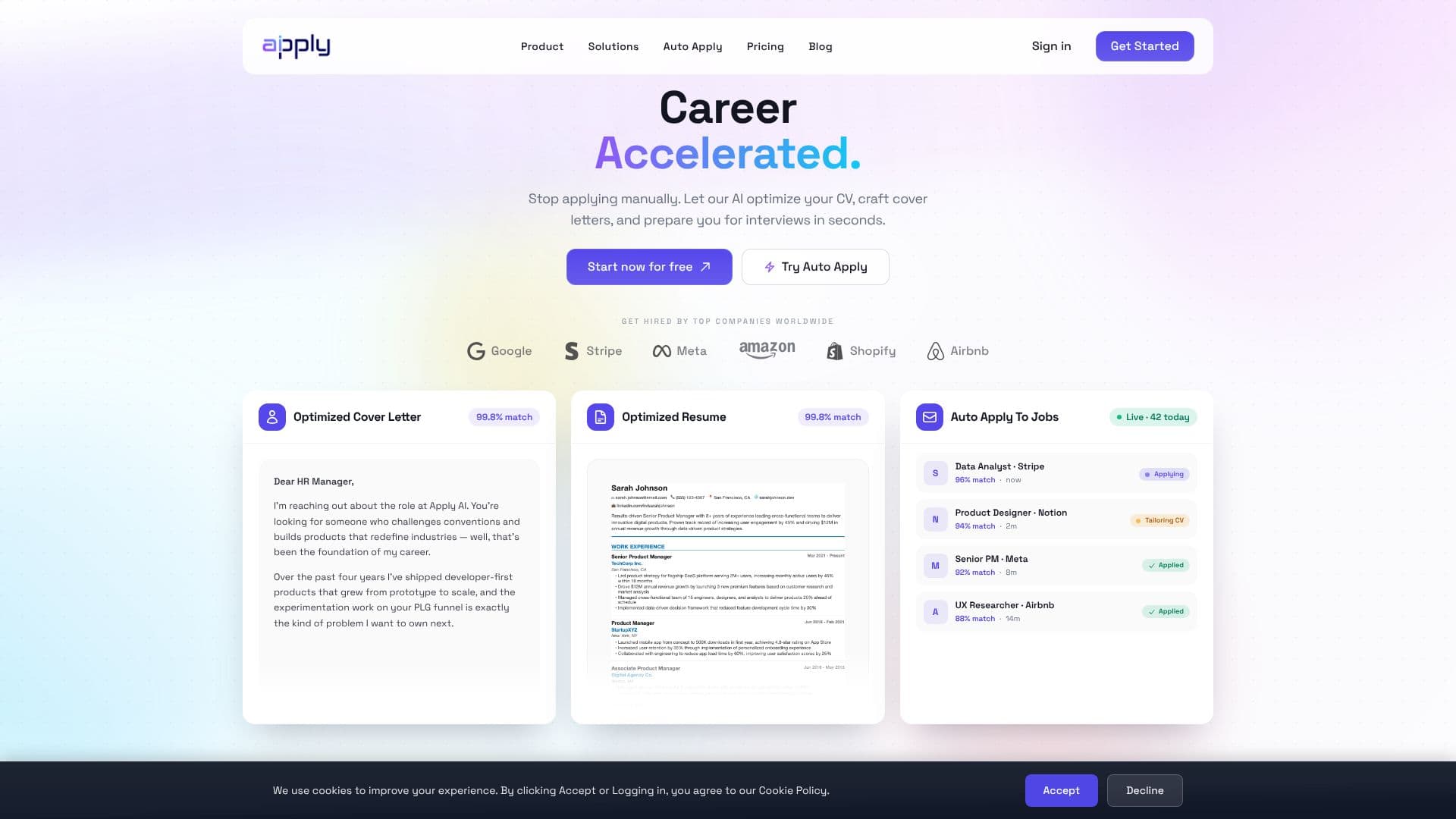 لقطة شاشة لـ Apply AI