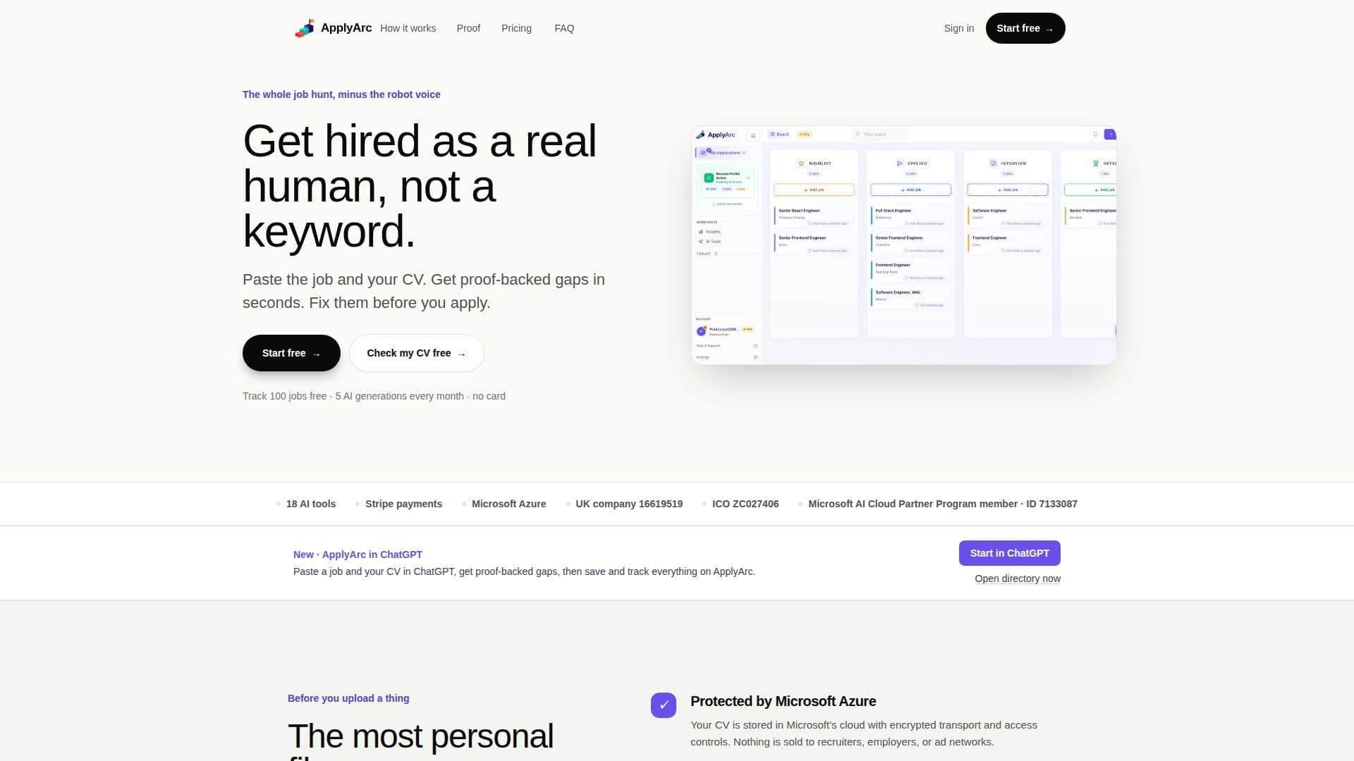 ApplyArc AI Job Tracker screenshot