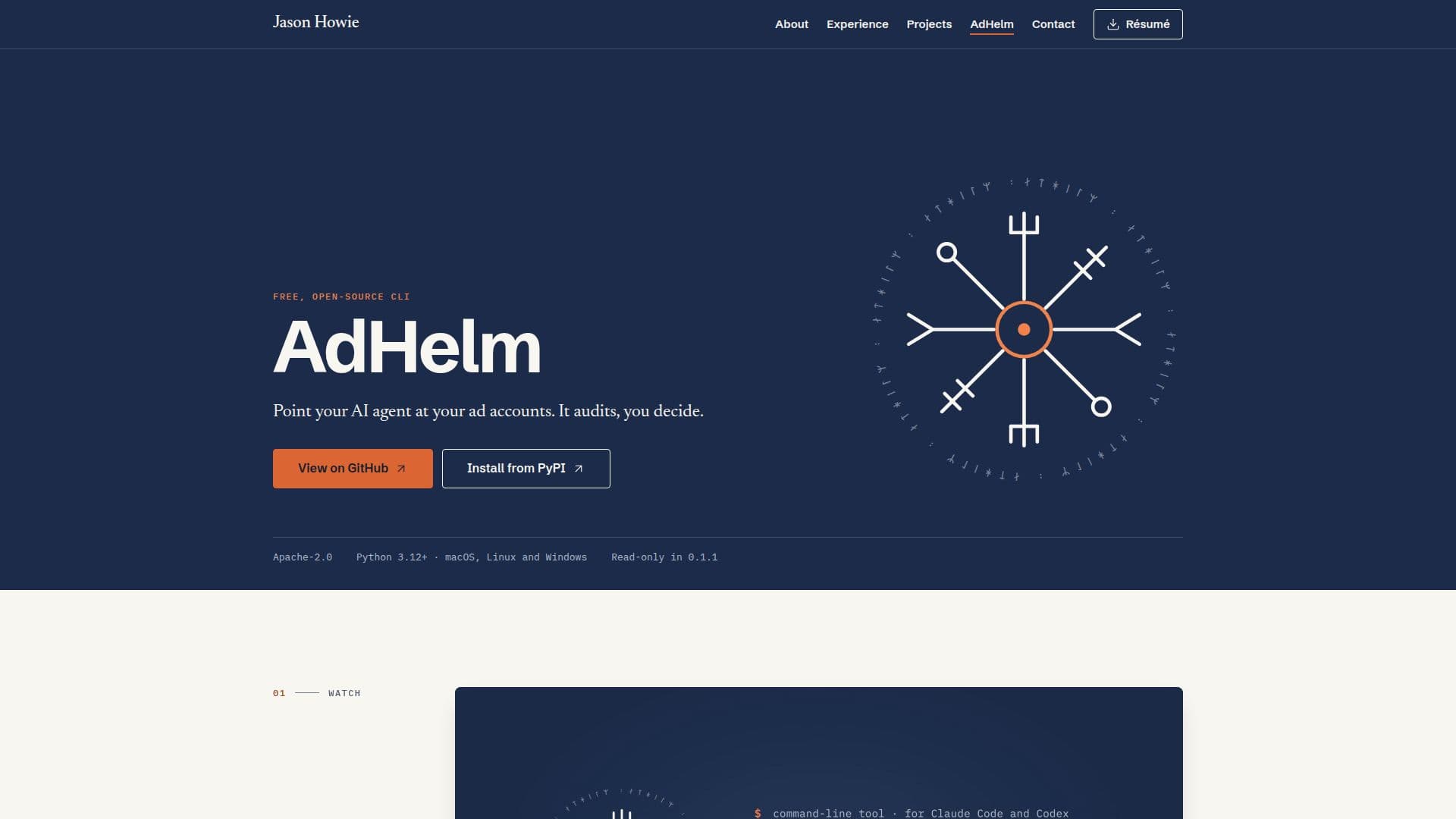 AdHelm screenshot
