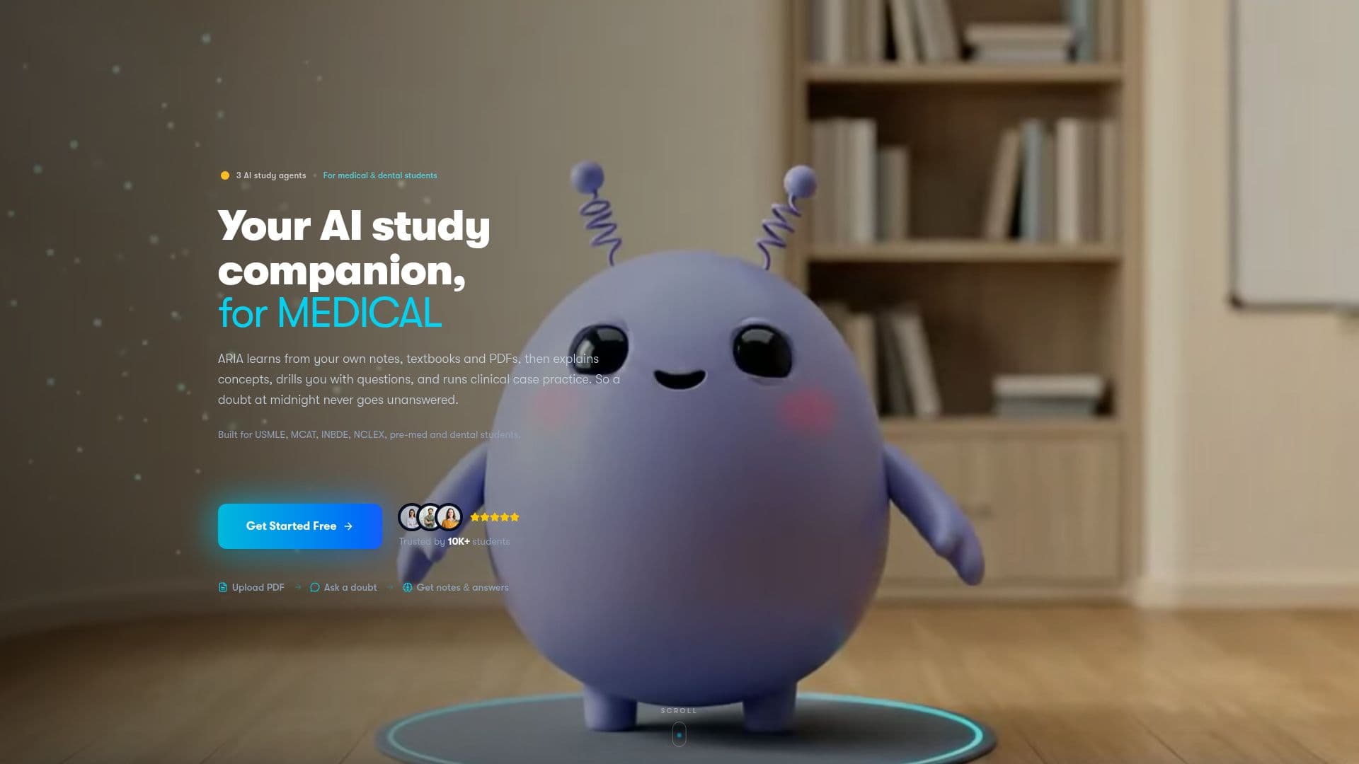 ARIA — 医学与牙科学生的人工智能学习助手 screenshot