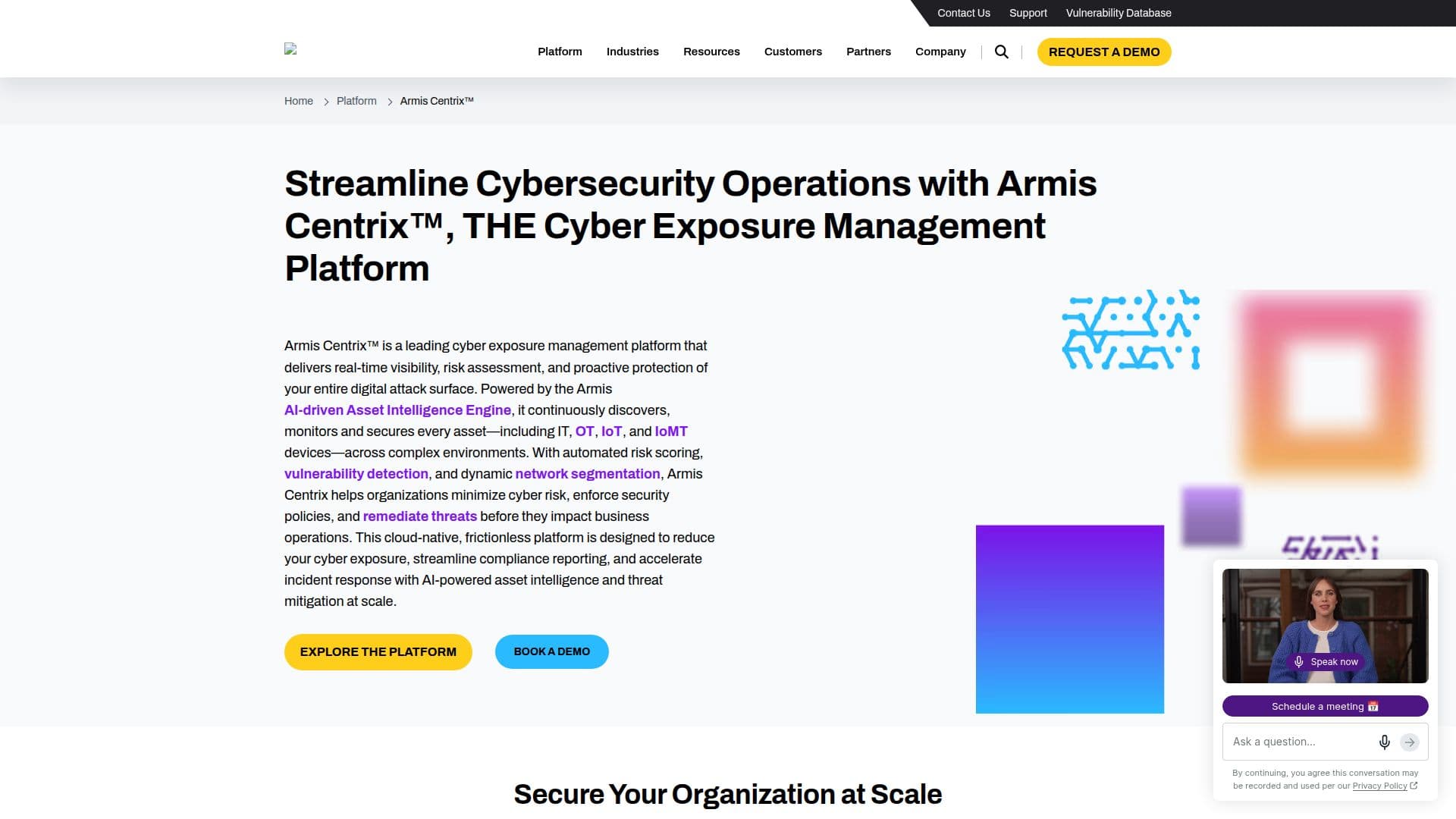 لقطة شاشة لـ Armis Centrix