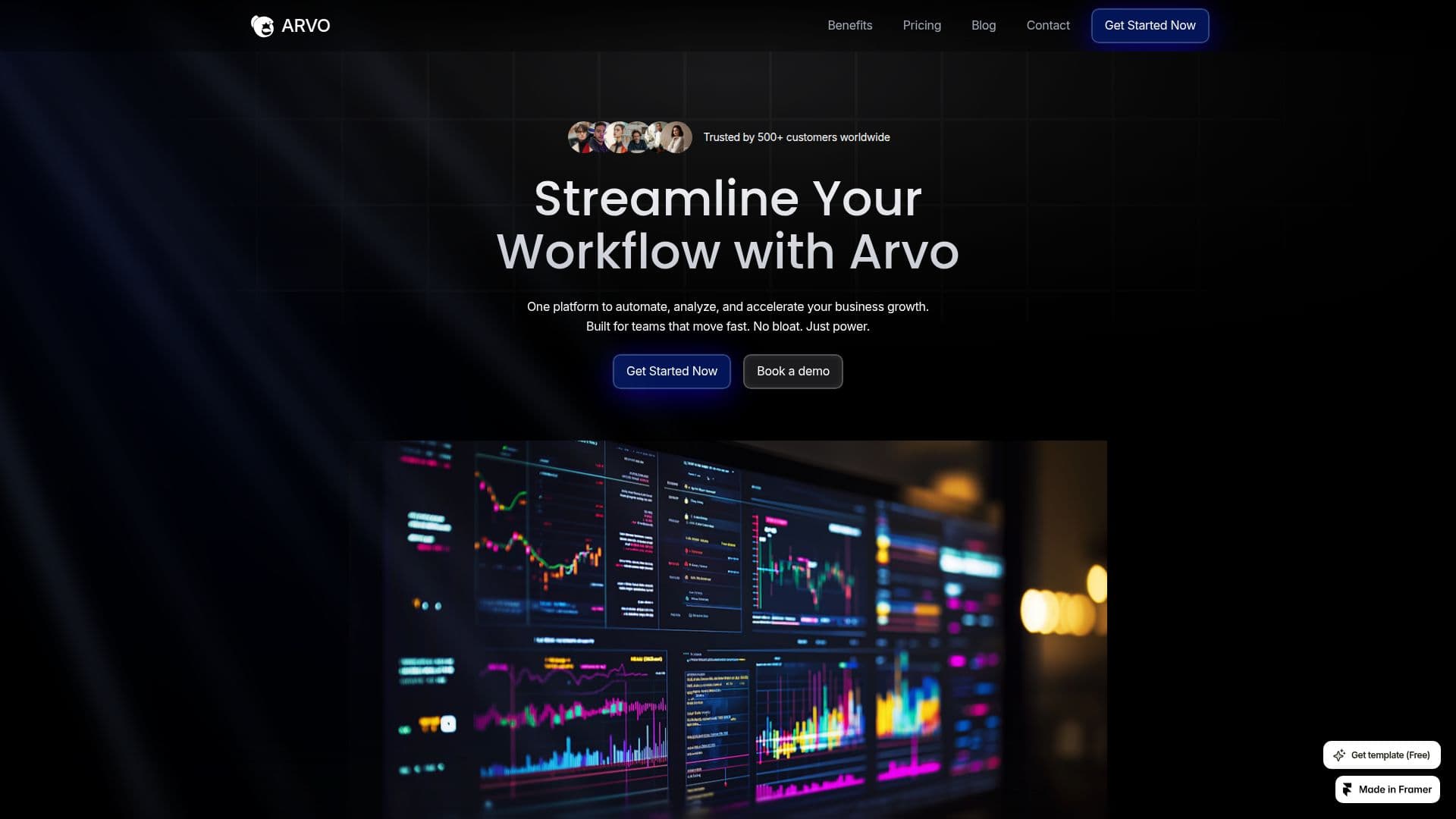 Arvo screenshot