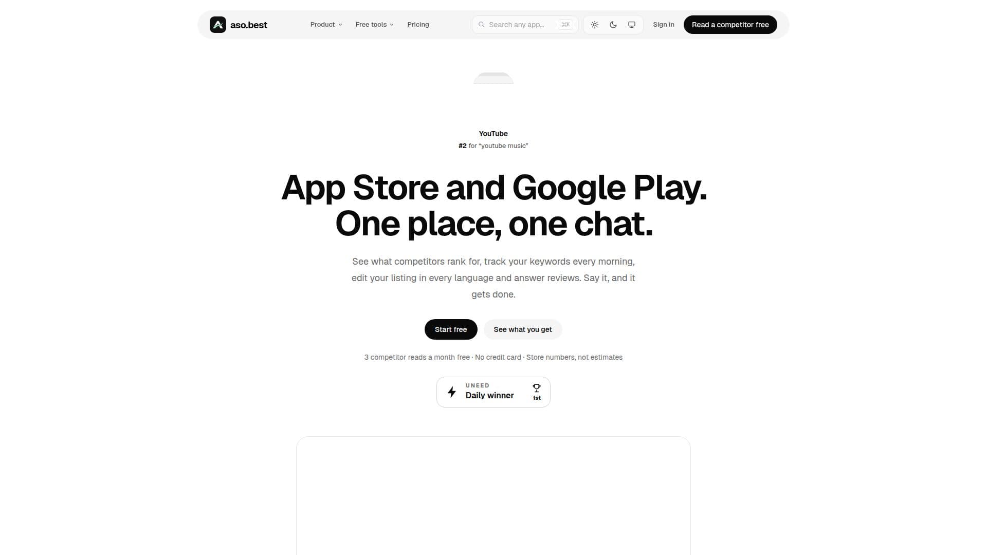 aso.best — App Store & Google Play Keyword-Recherche screenshot