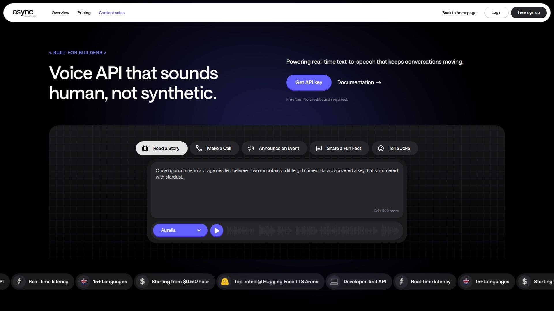Async Developer Platform screenshot