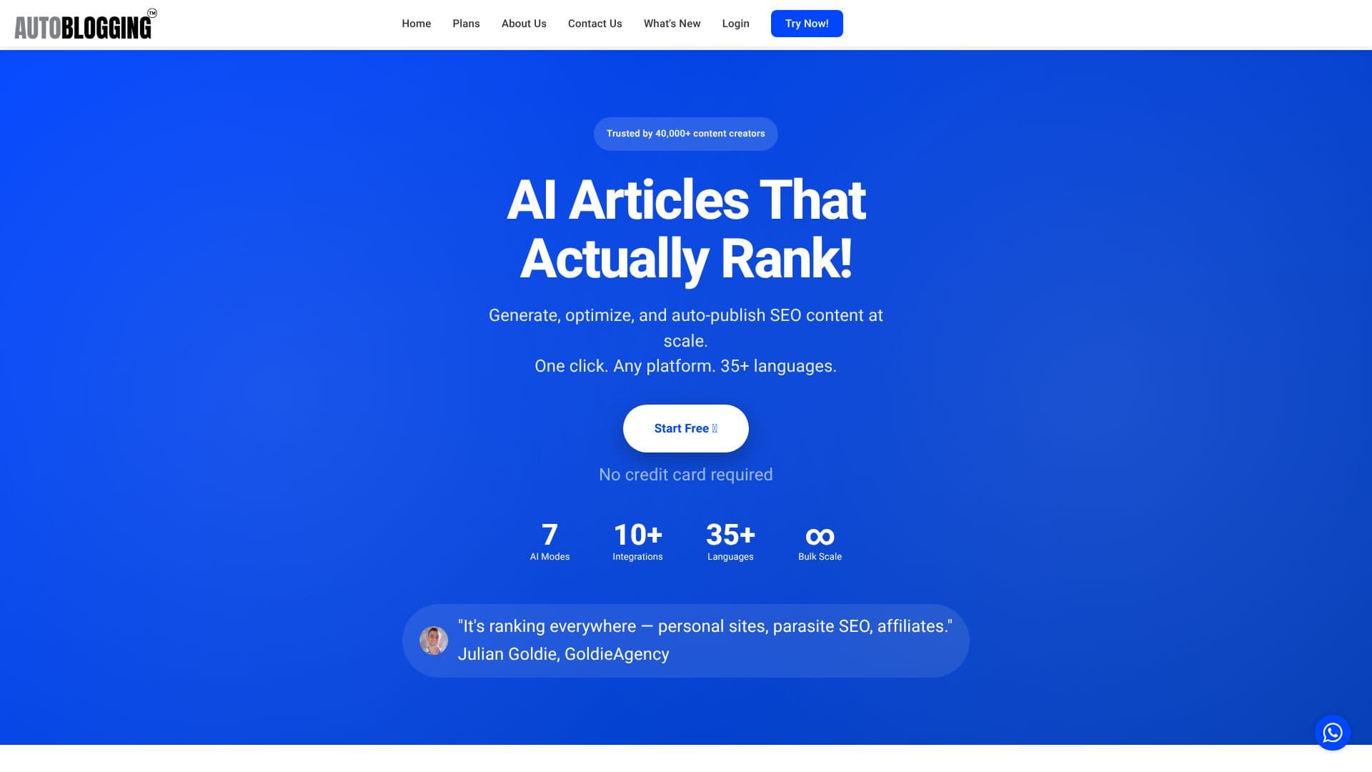 Autoblogging.ai screenshot