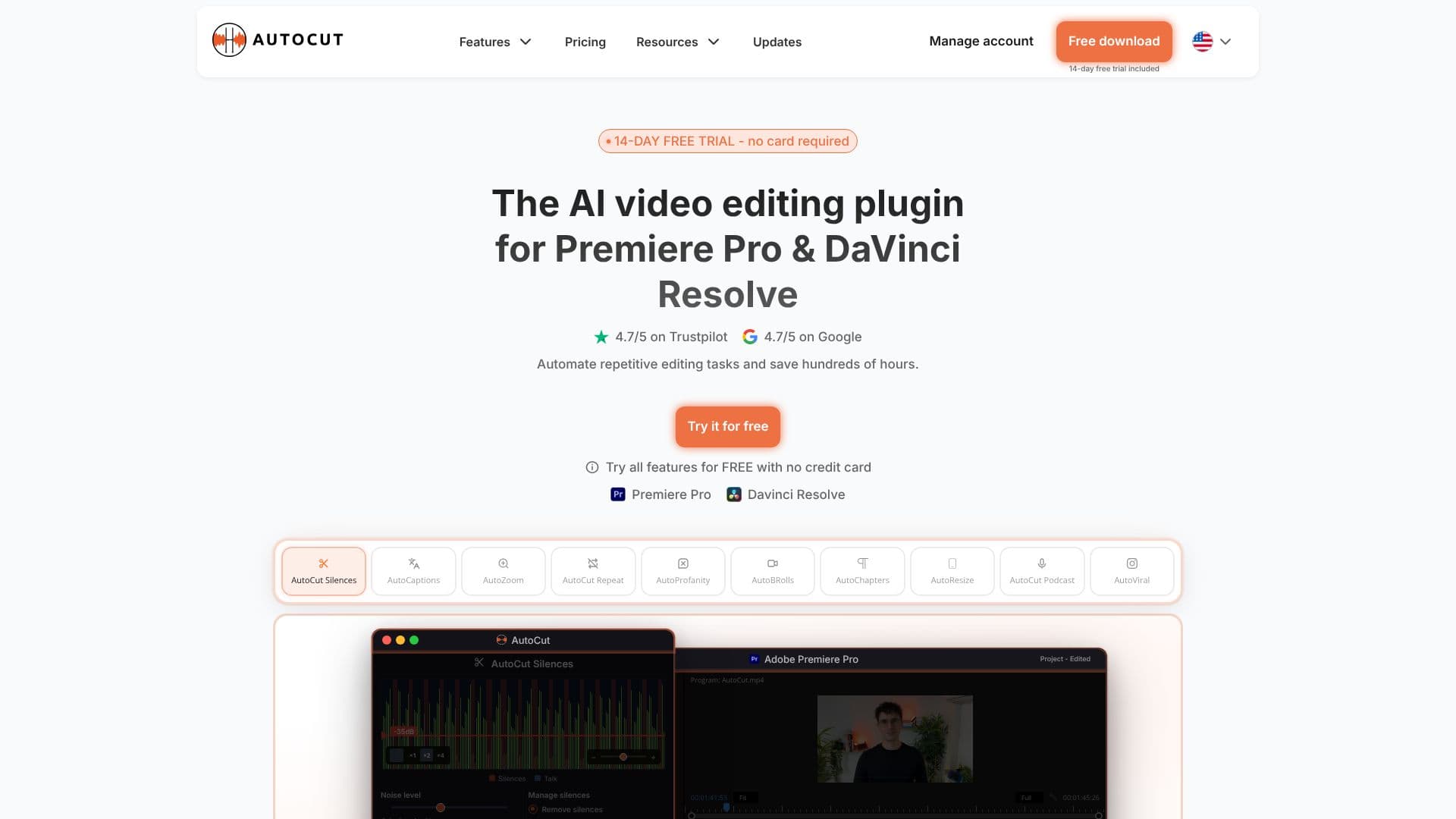 AutoCut AI Plugin screenshot