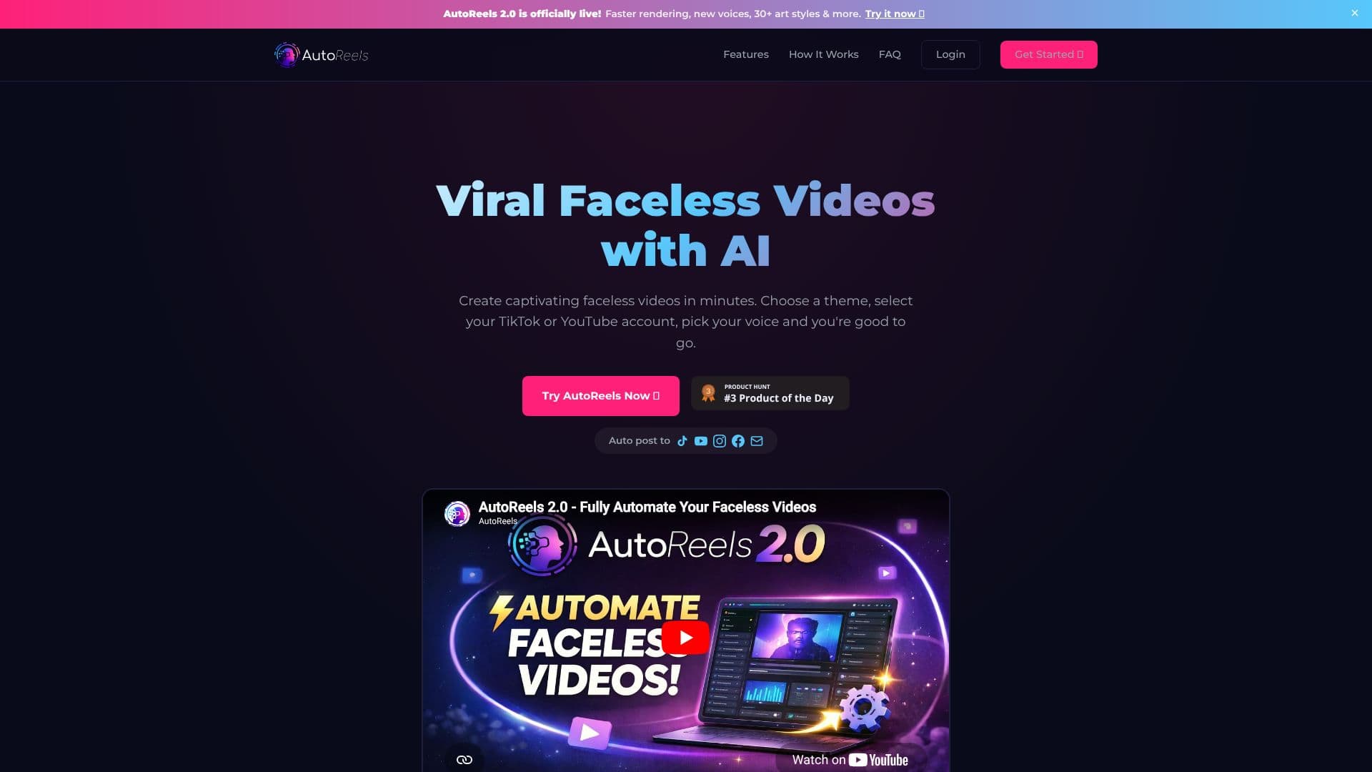 Screenshot von AutoReels KI-Videos