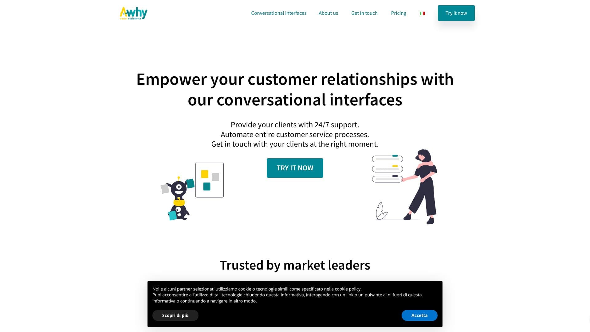 Скриншот Awhy Conversational Interfaces