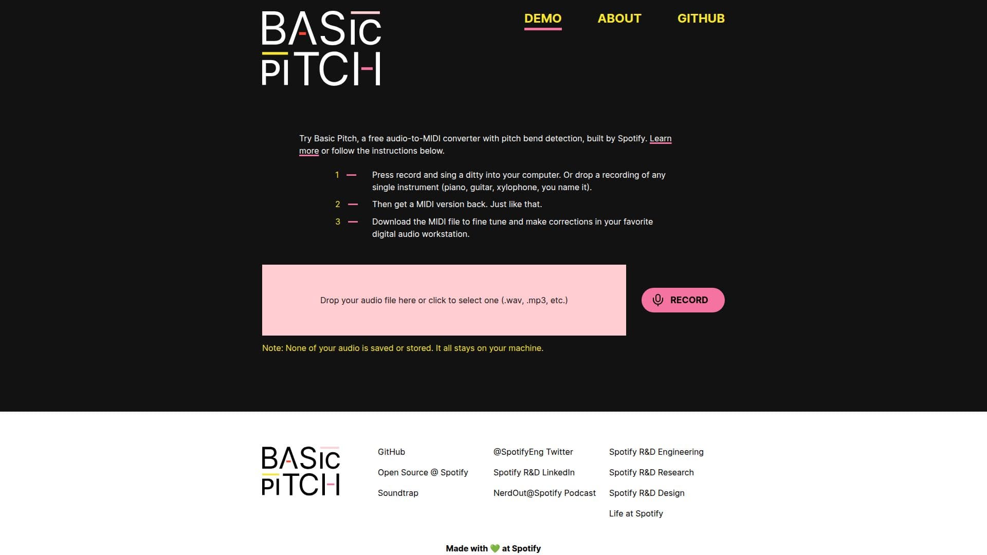Spotify Basic Pitch 截图