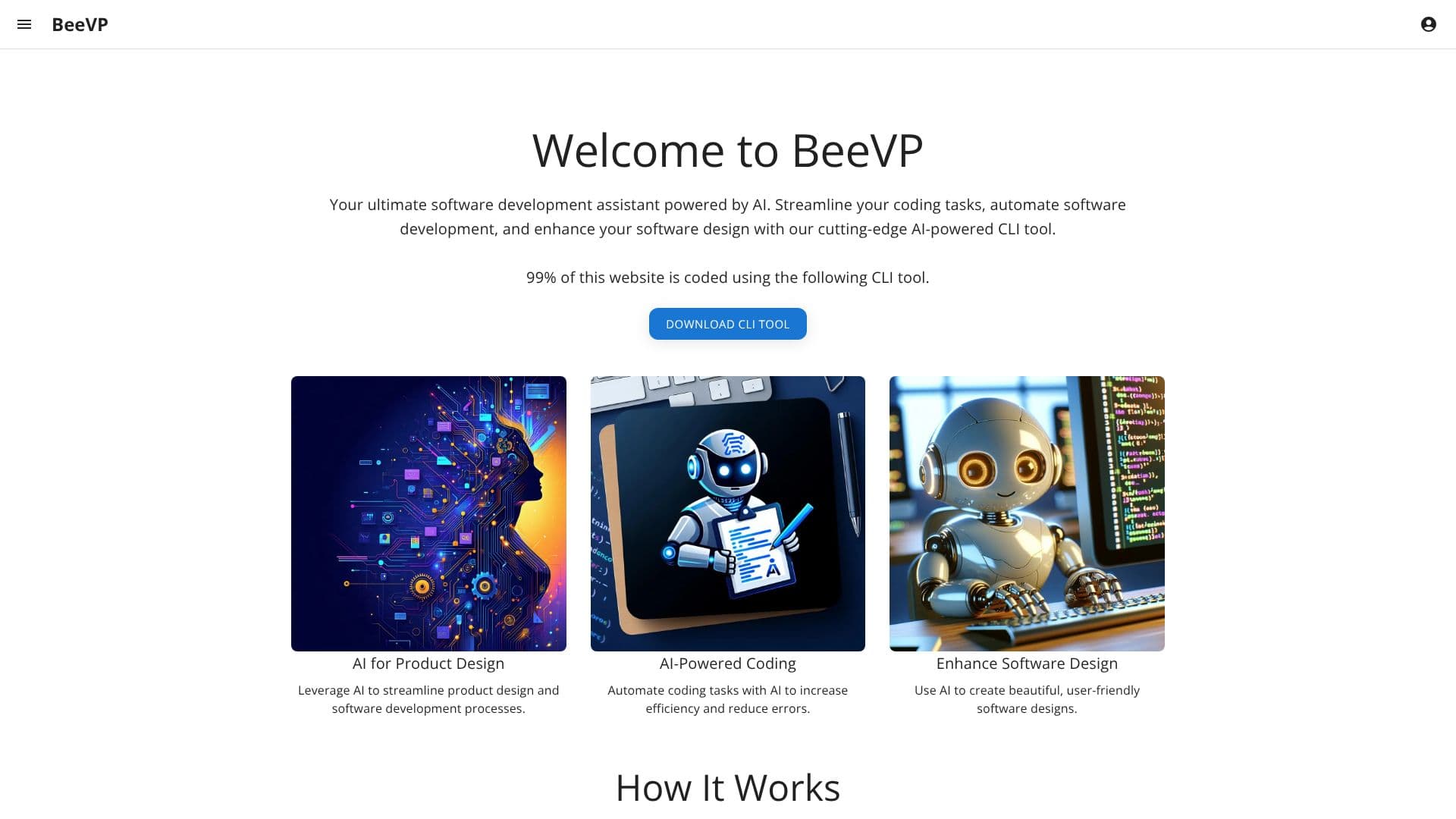 Captura de pantalla de BeeVP Asistente de Software con IA