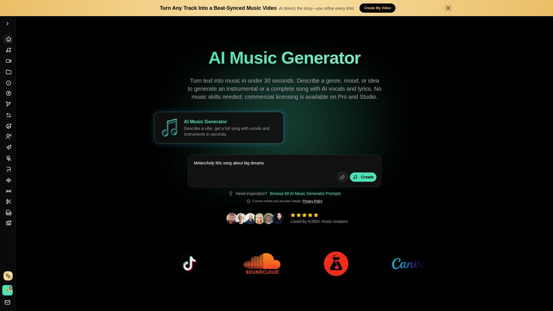 BeMusic AI screenshot