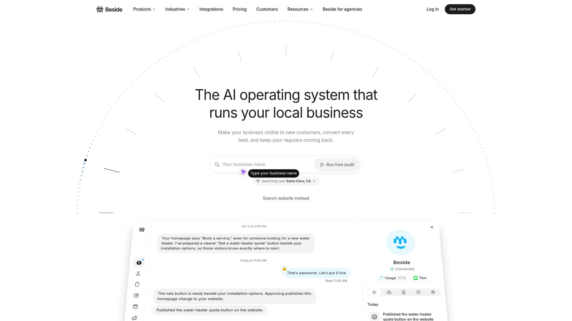 Beside screenshot