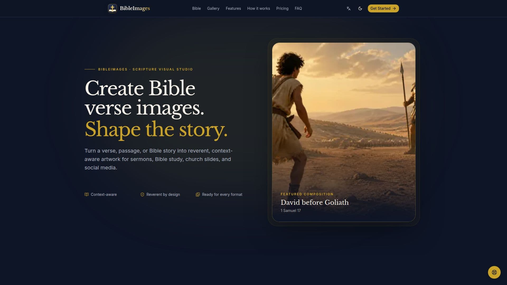 Screenshot von BibleImages