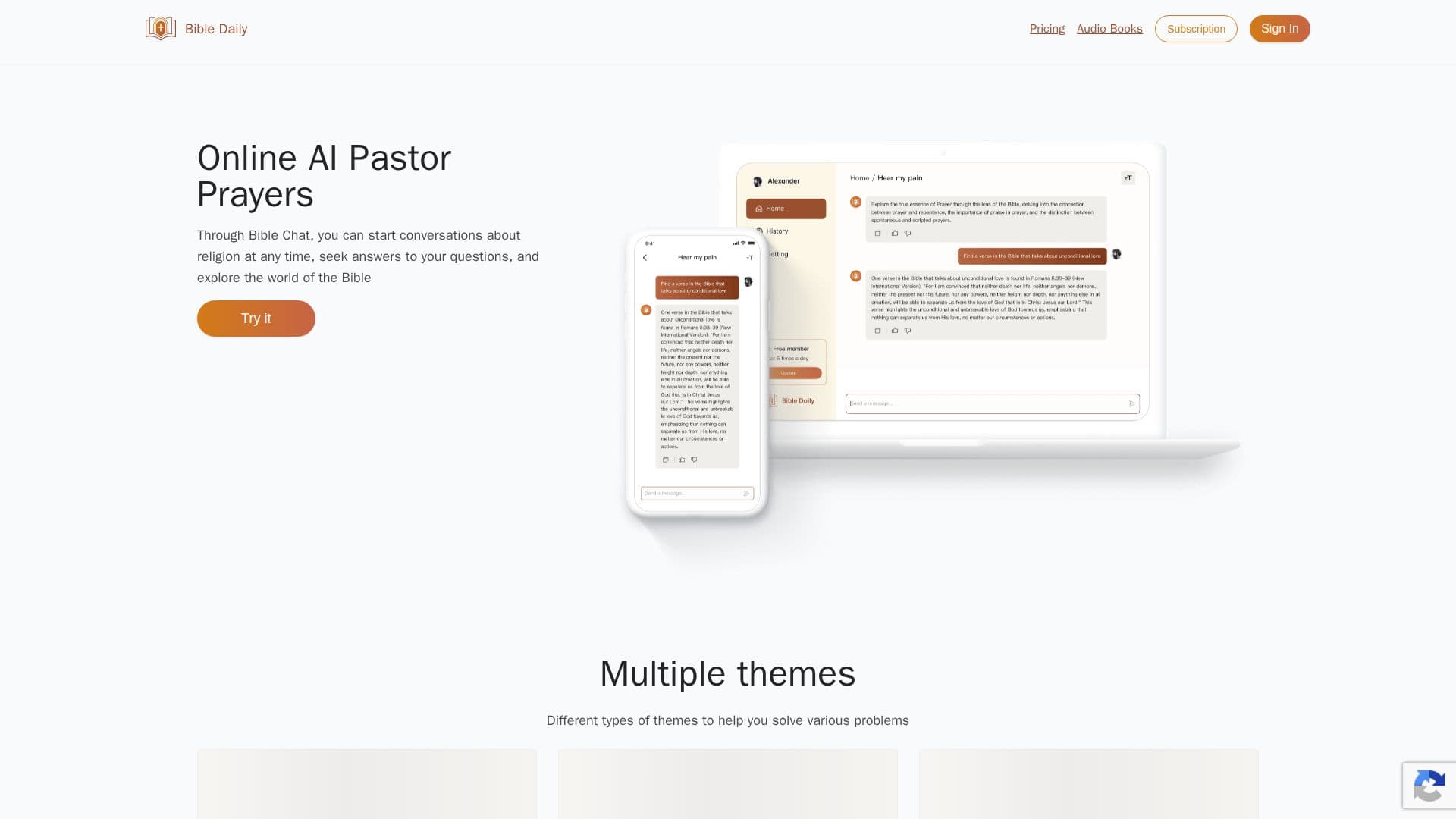 Captura de pantalla de Bible Chat