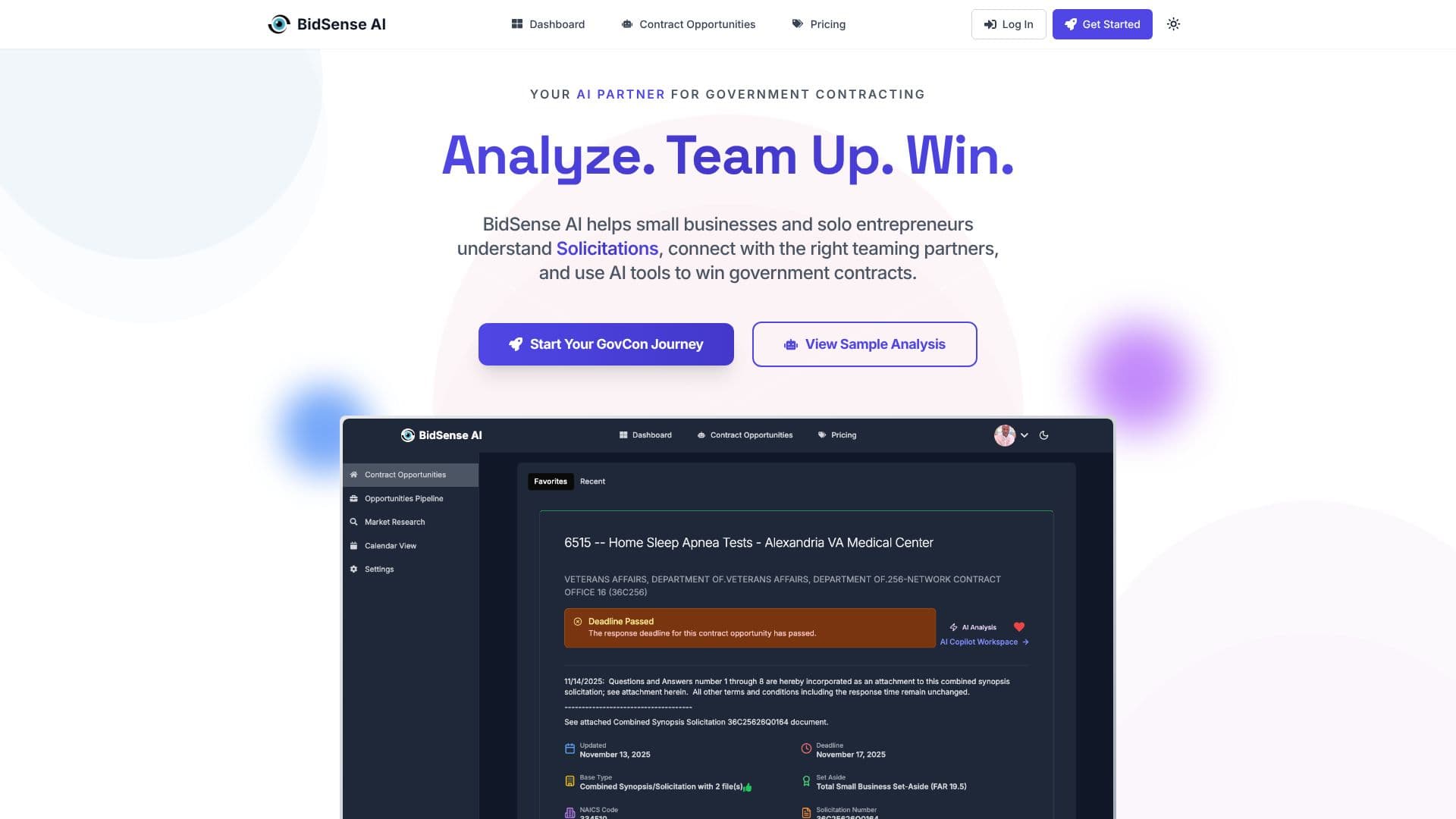 BidSense AI 截图