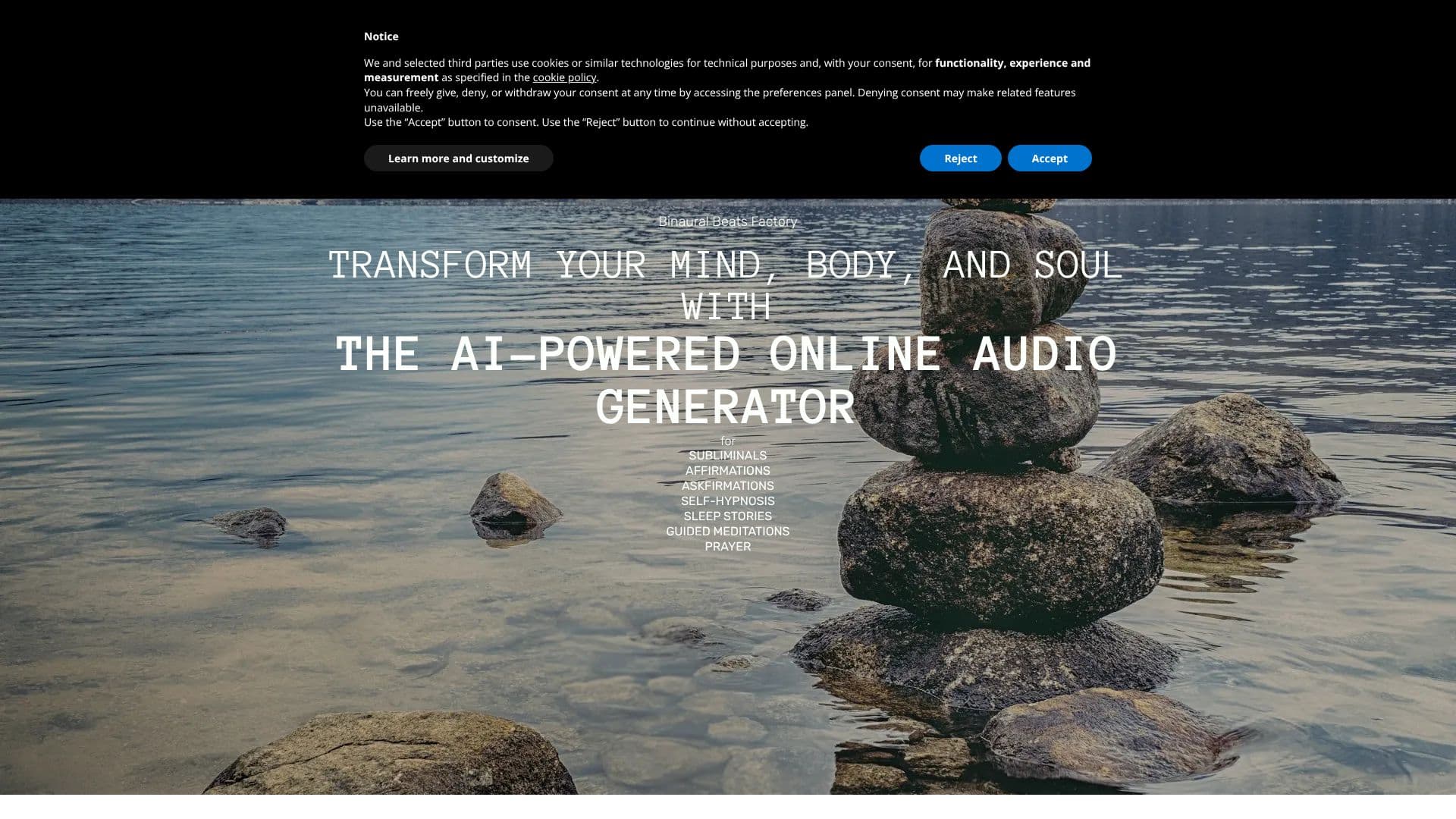 Screenshot von Binaural Beats Factory