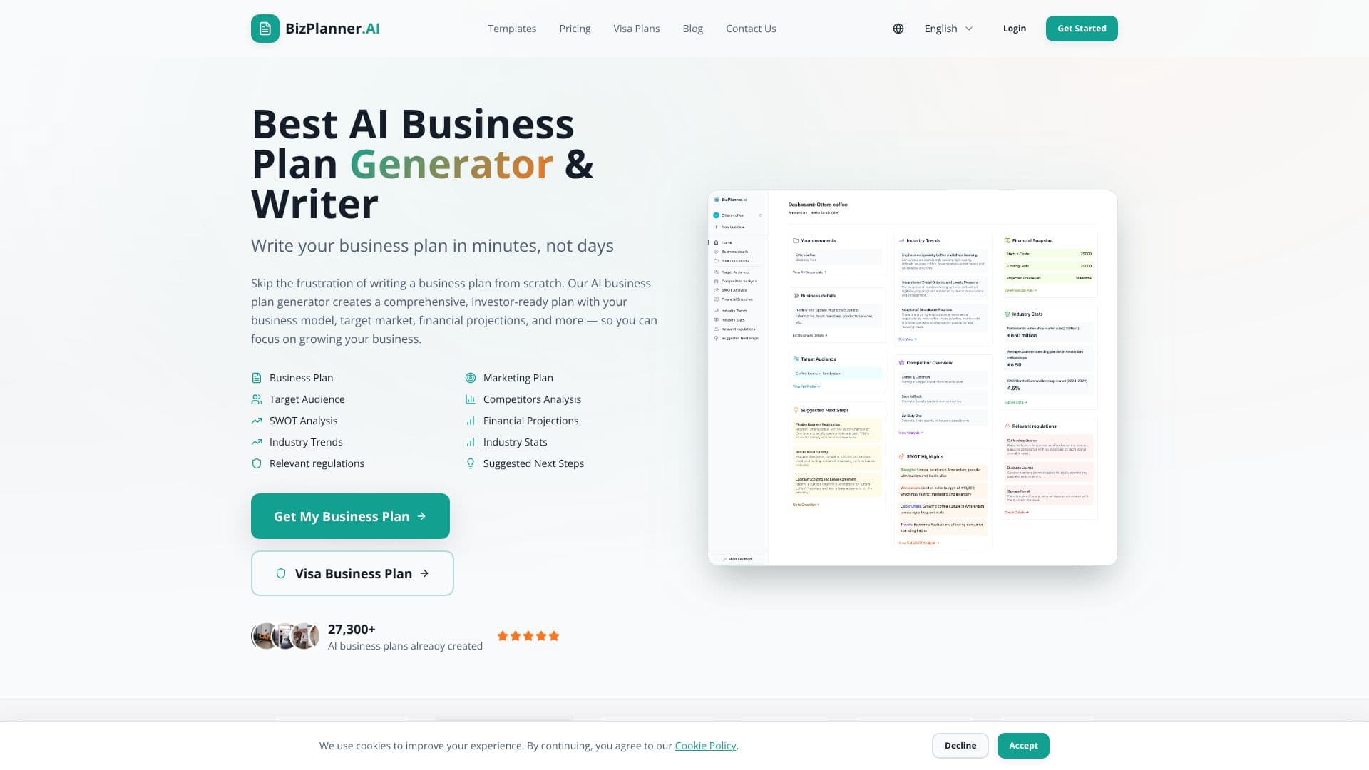 BizPlanner AI screenshot