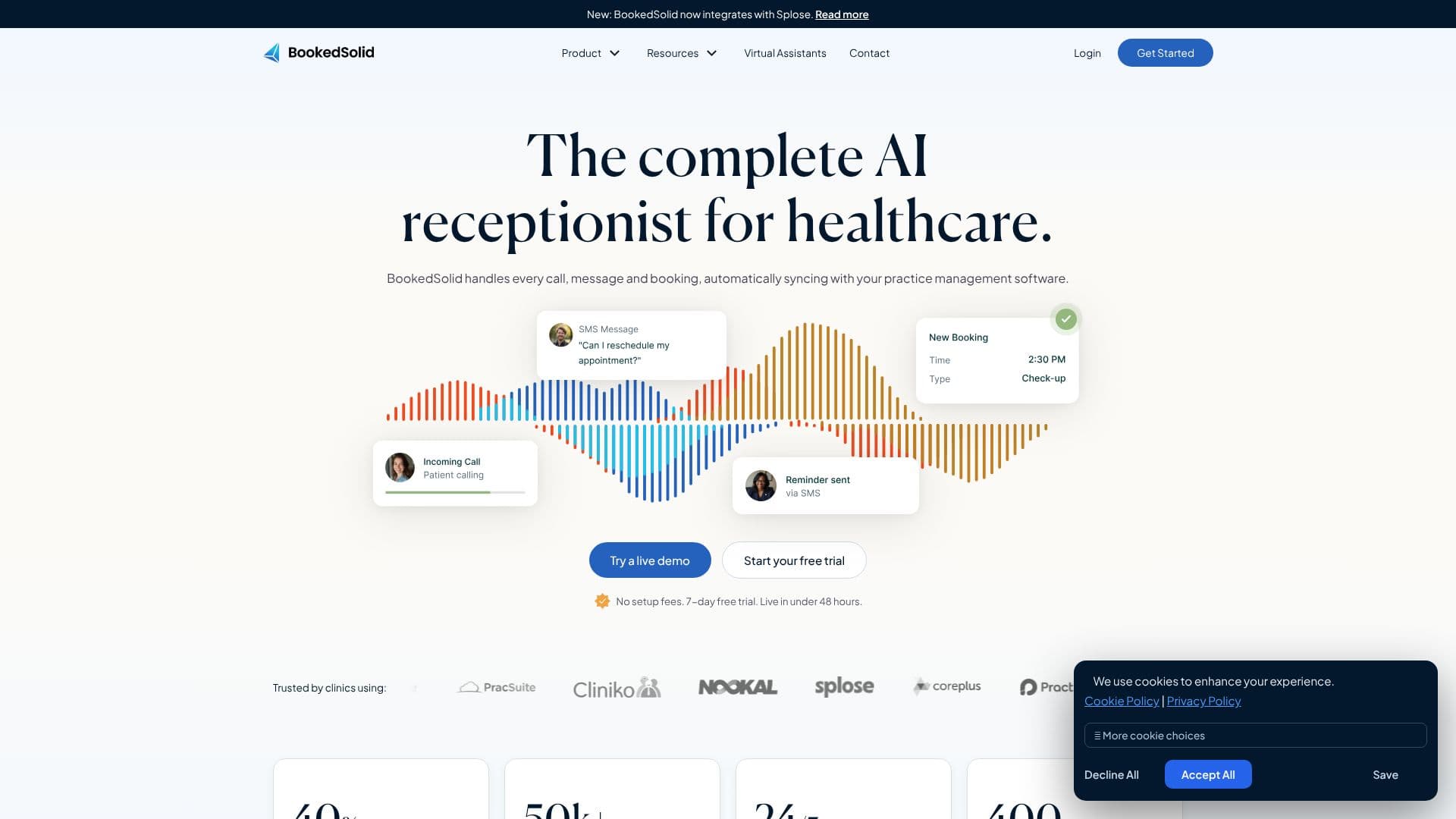 BookedSolid - AI Receptionist screenshot