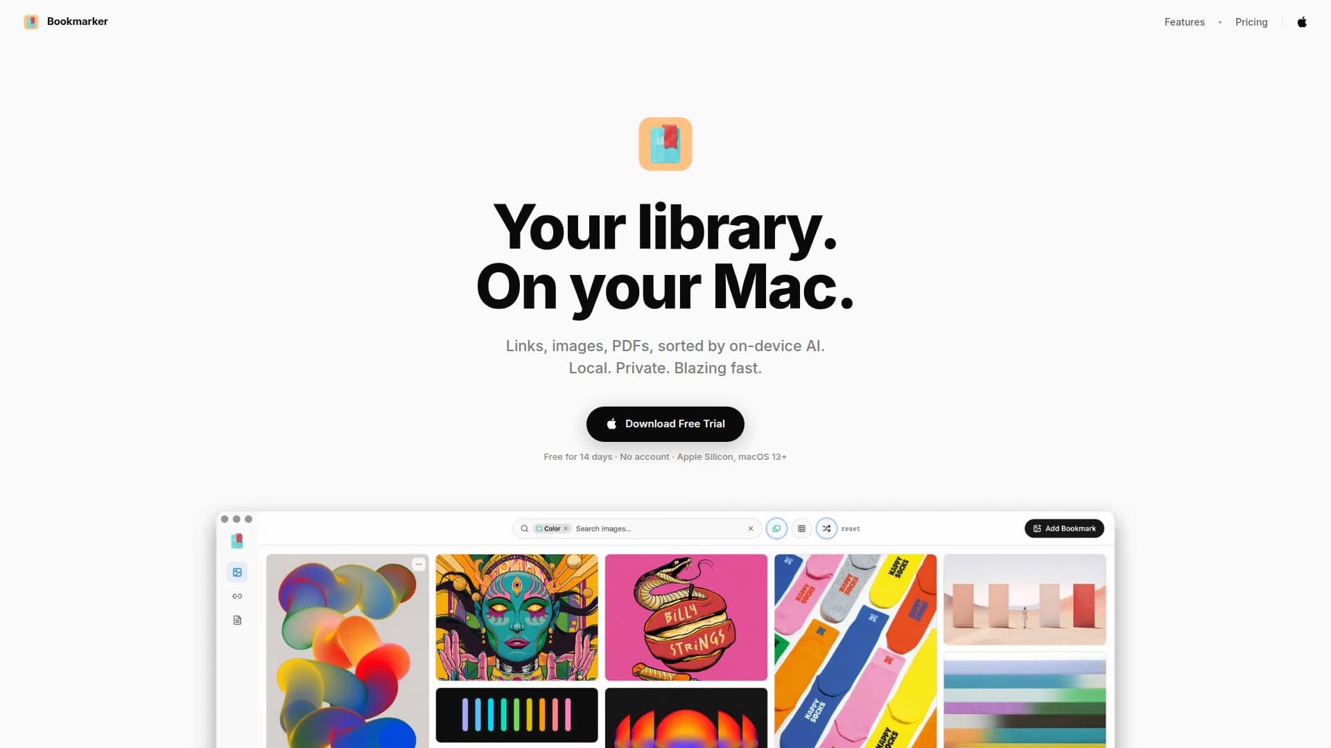 Mac书签工具 截图