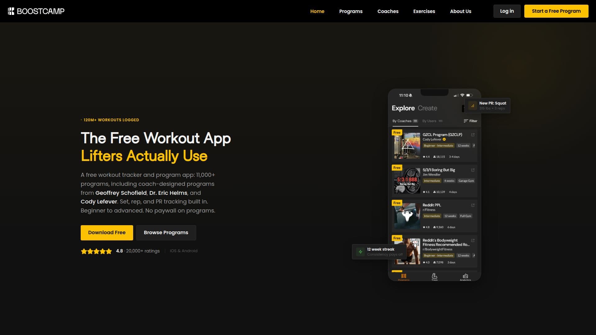 Boostcamp screenshot