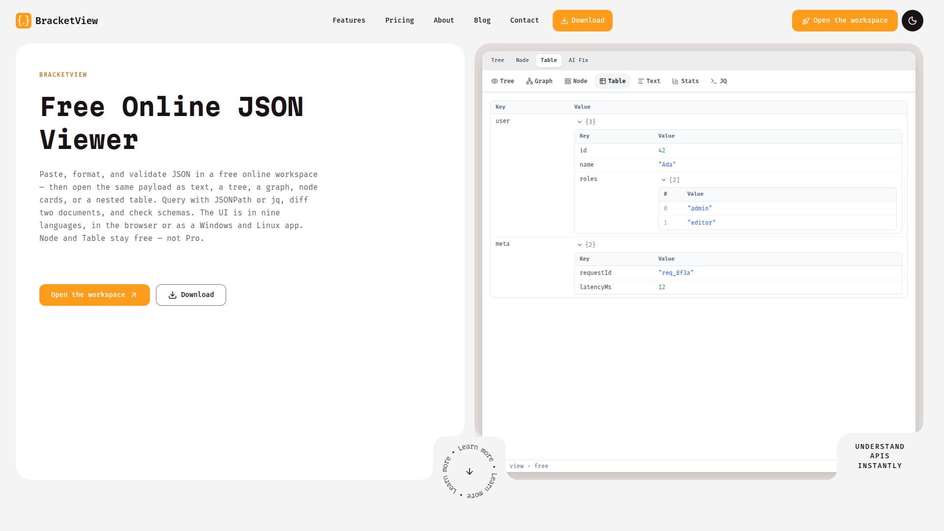 Screenshot von BracketView