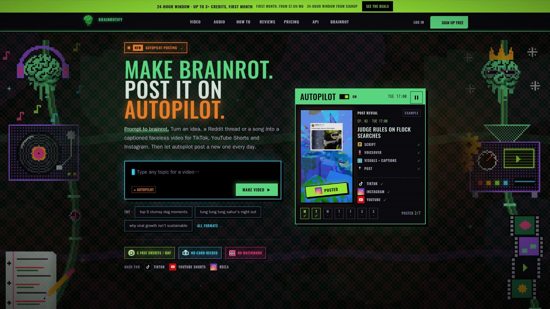 Capture d’écran de Brainrotify