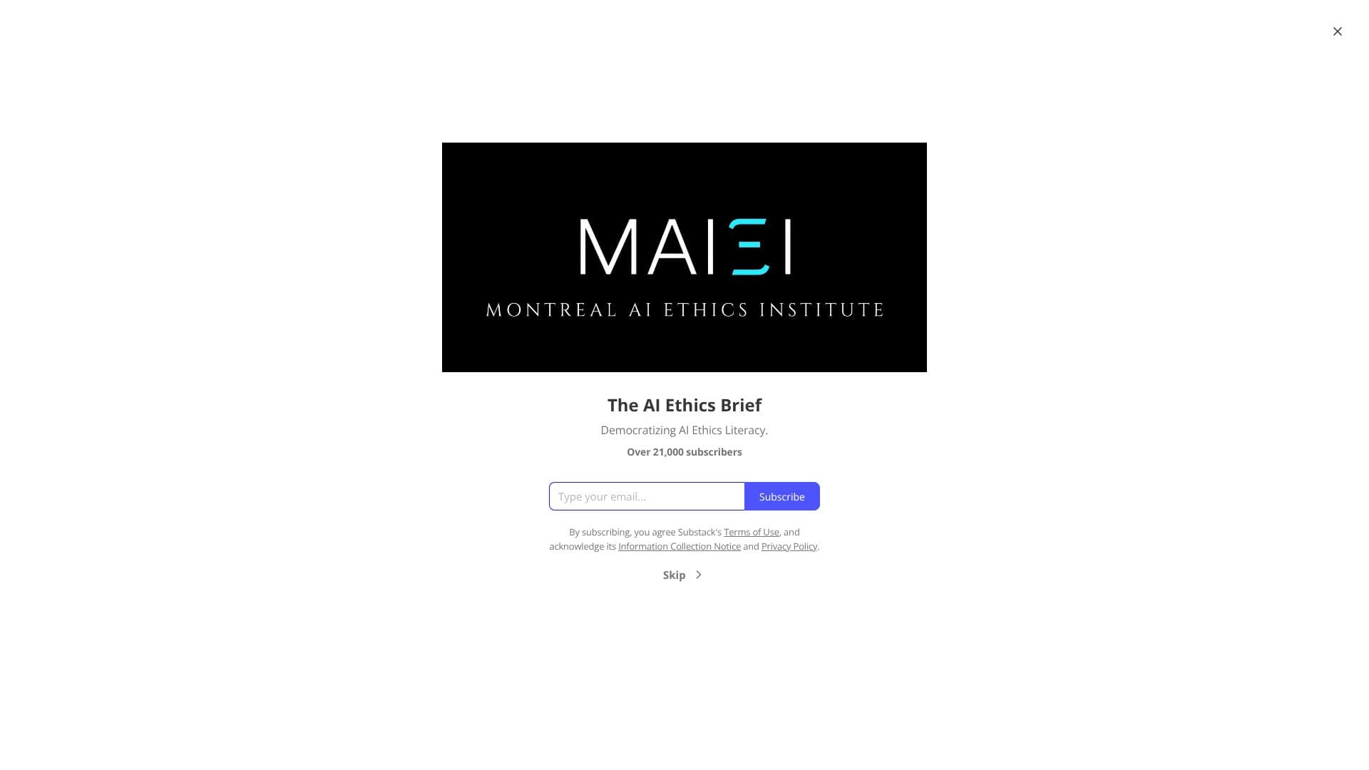 The AI Ethics Brief 스크린샷