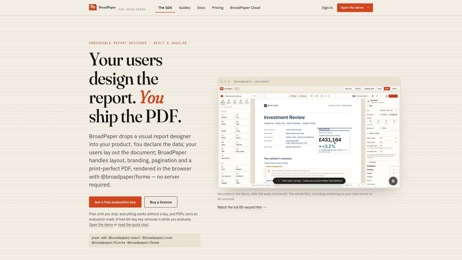 BroadPaper screenshot