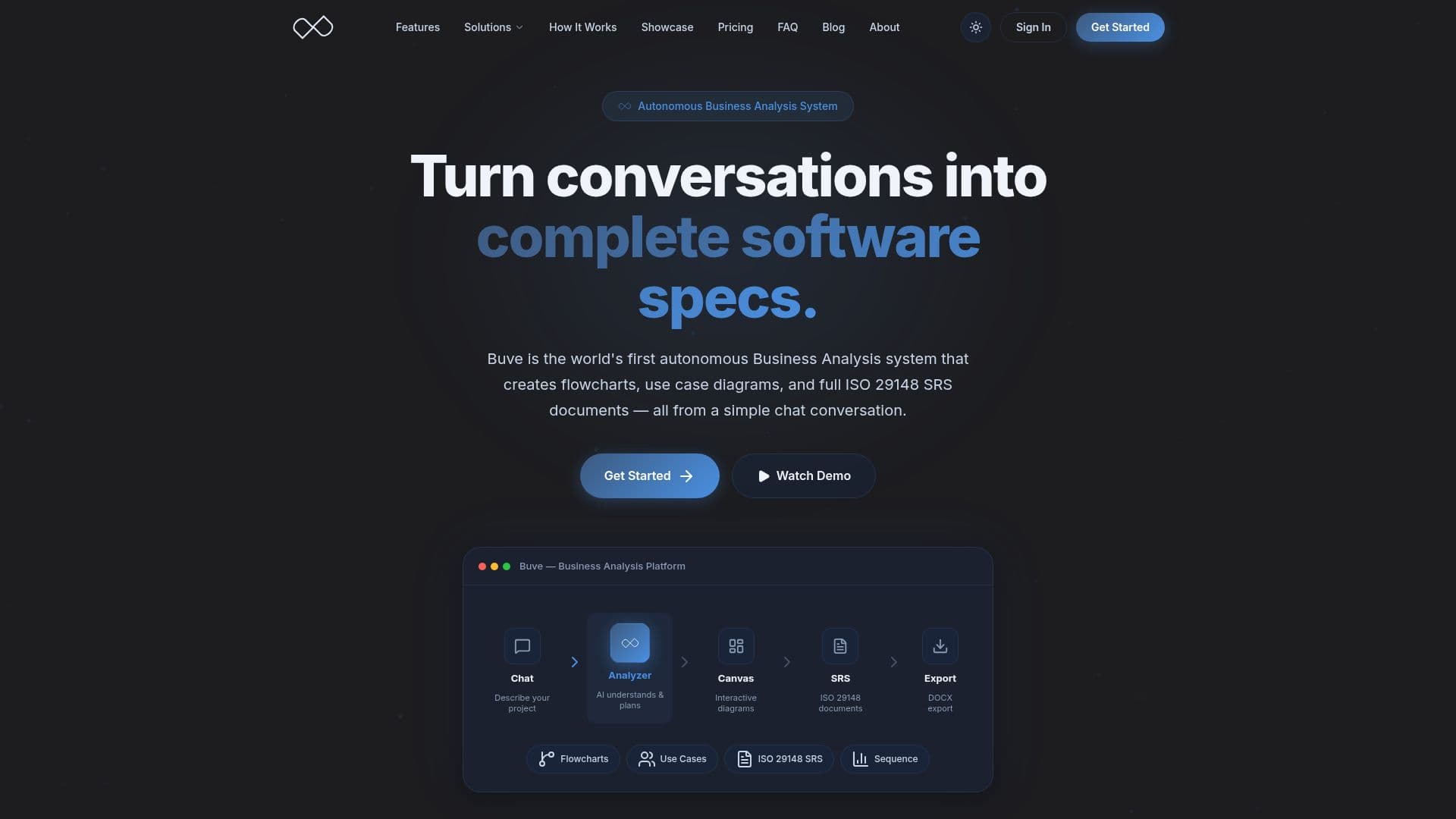 Buve — Sistema de Análisis Empresarial Autónomo screenshot