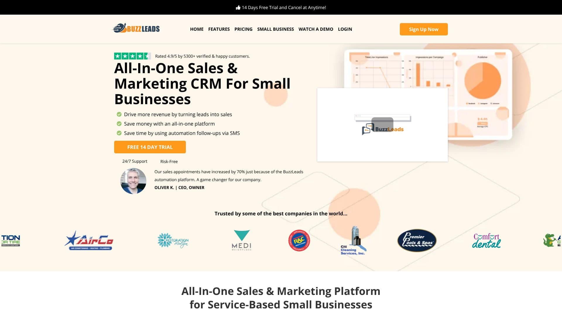 Tangkapan layar BuzzLeads CRM
