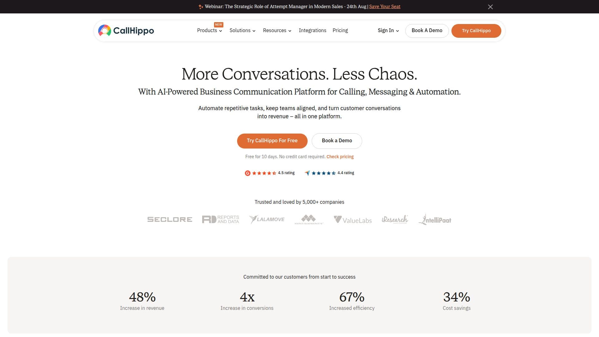 CallHippo screenshot