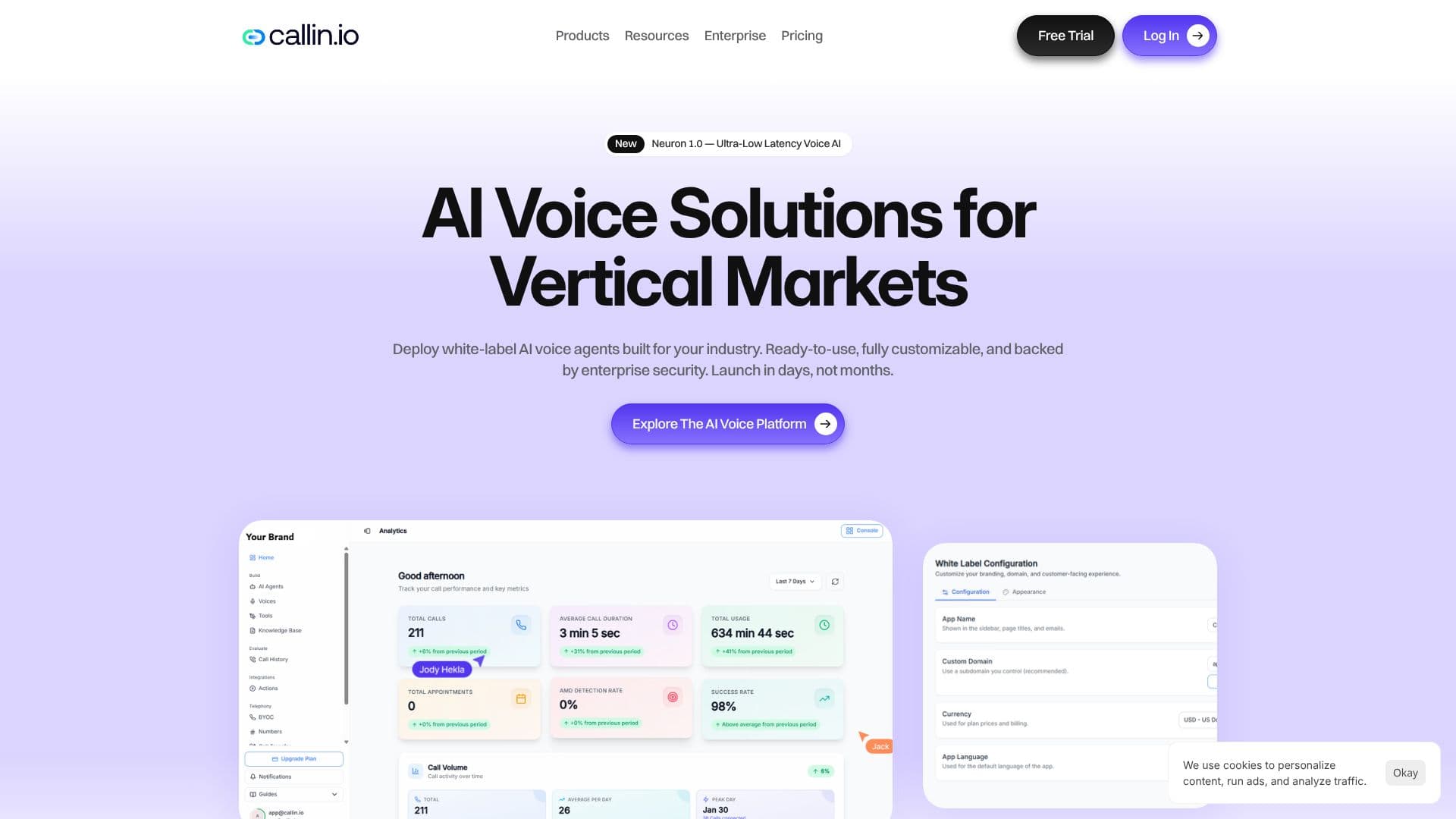 Callin.io 스크린샷