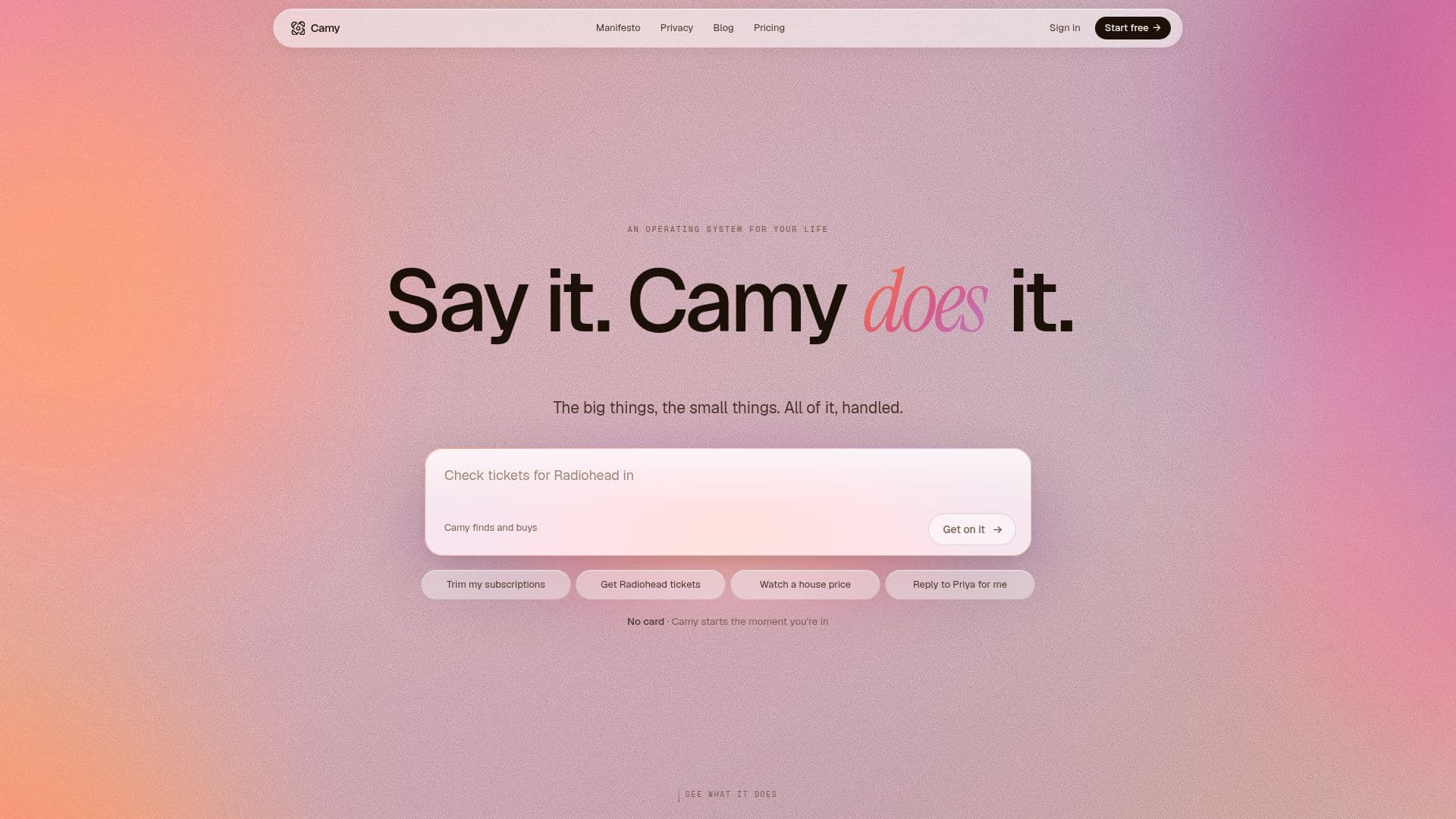 Camy screenshot