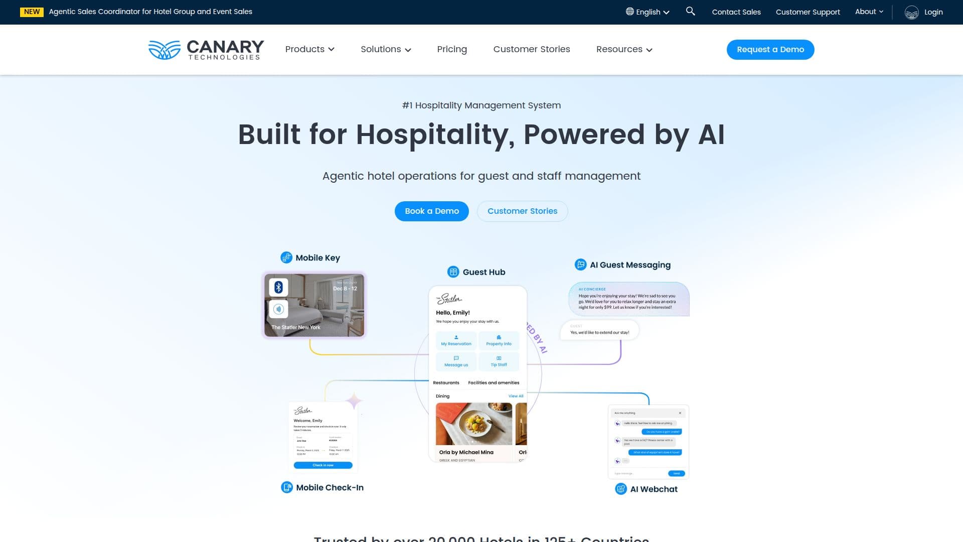 Tangkapan layar Canary Technologies