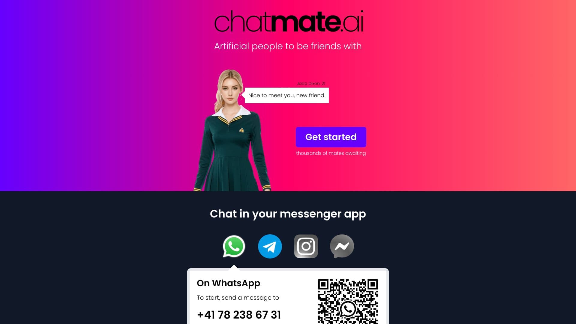 لقطة شاشة لـ Chatmate AI