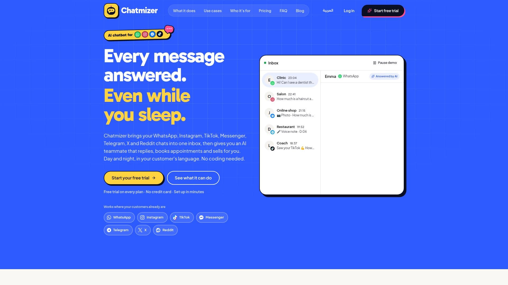 Chatmizer screenshot
