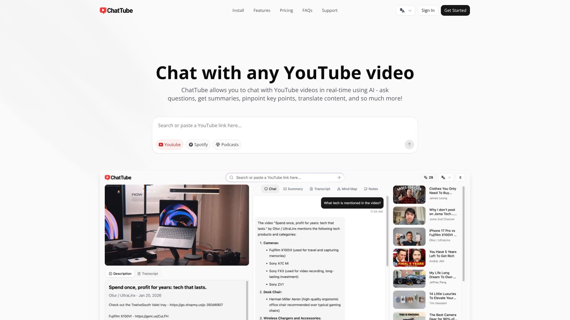 ChatTube 截图