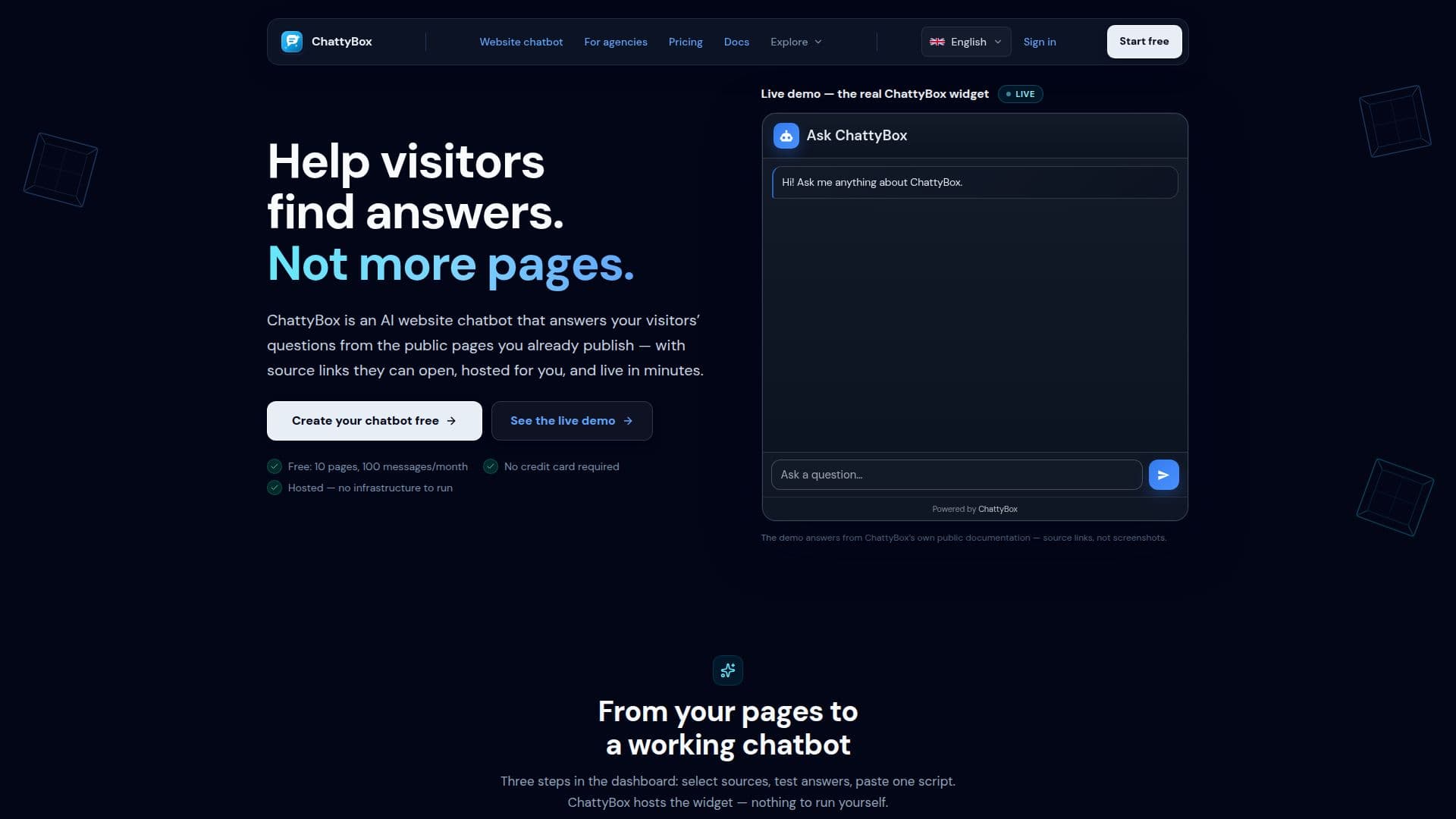 Скриншот ChattyBox