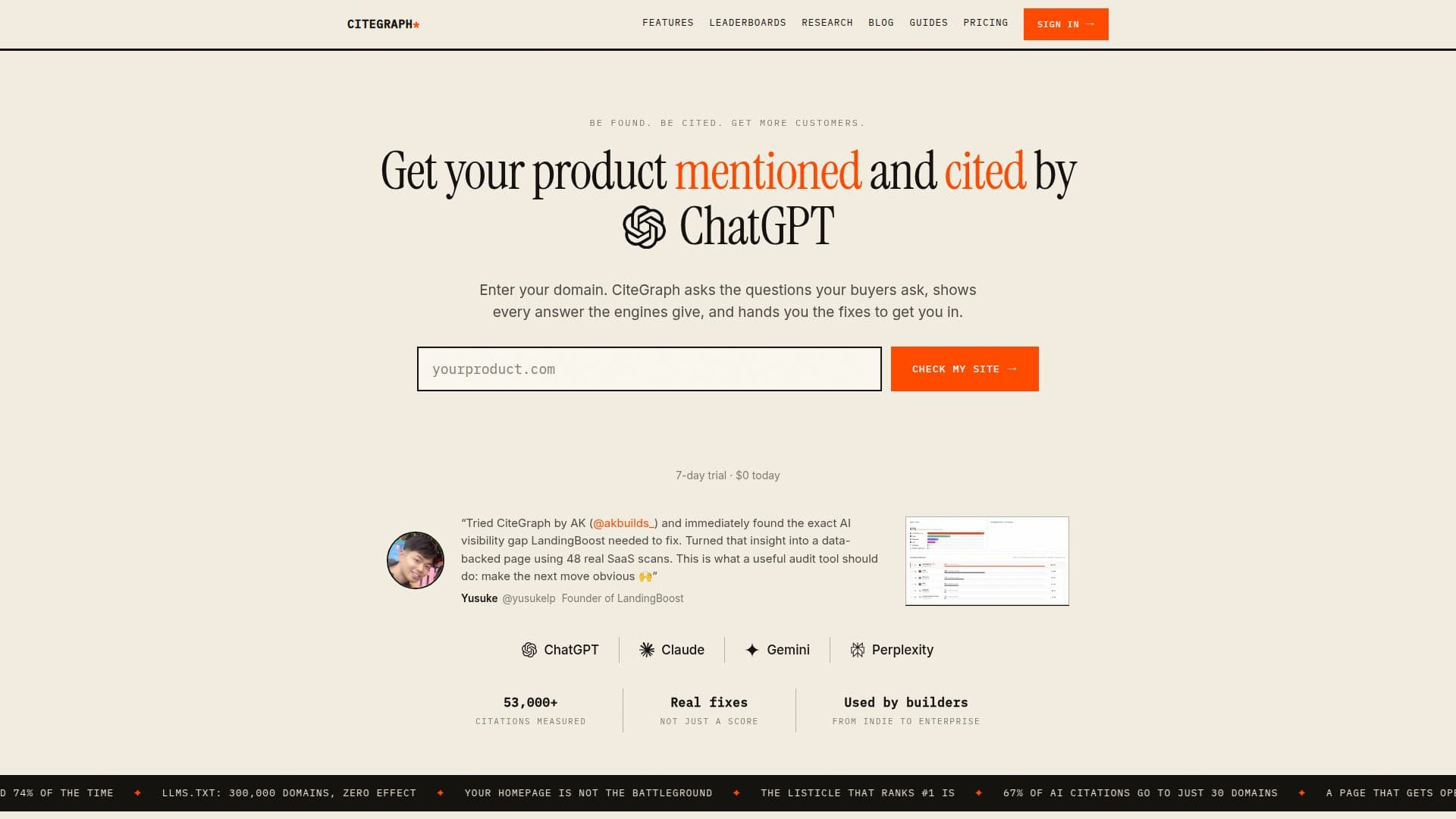 CiteGraph screenshot
