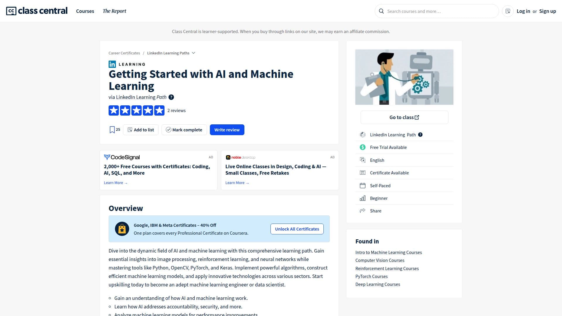 Master the Fundamentals of AI and Machine Learning screenshot