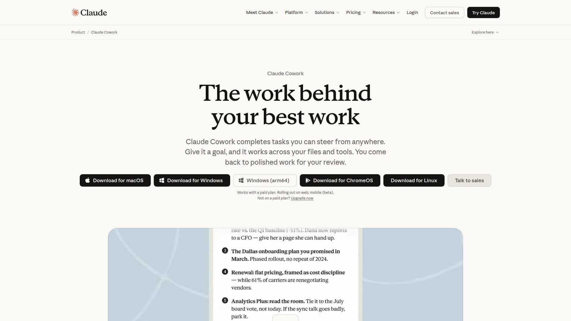 Claude Cowork screenshot