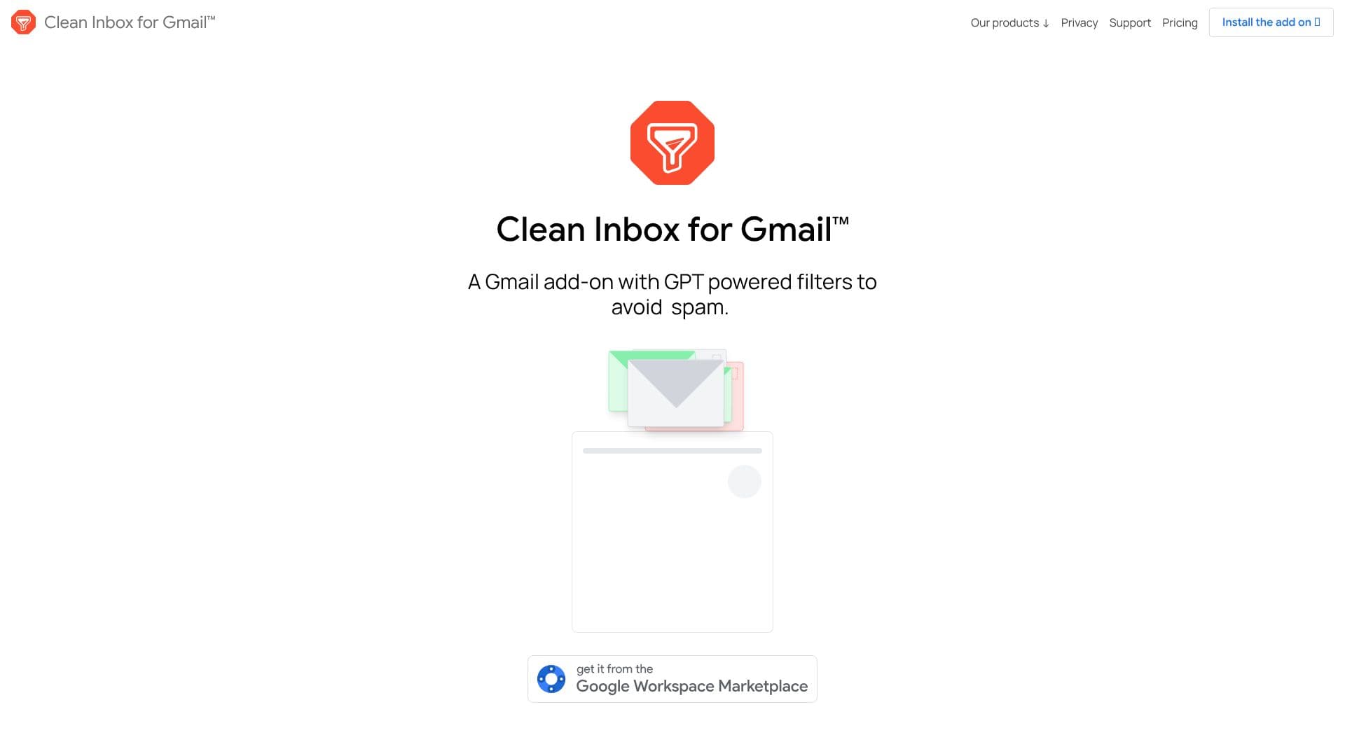Clean Inbox for Gmail のスクリーンショット