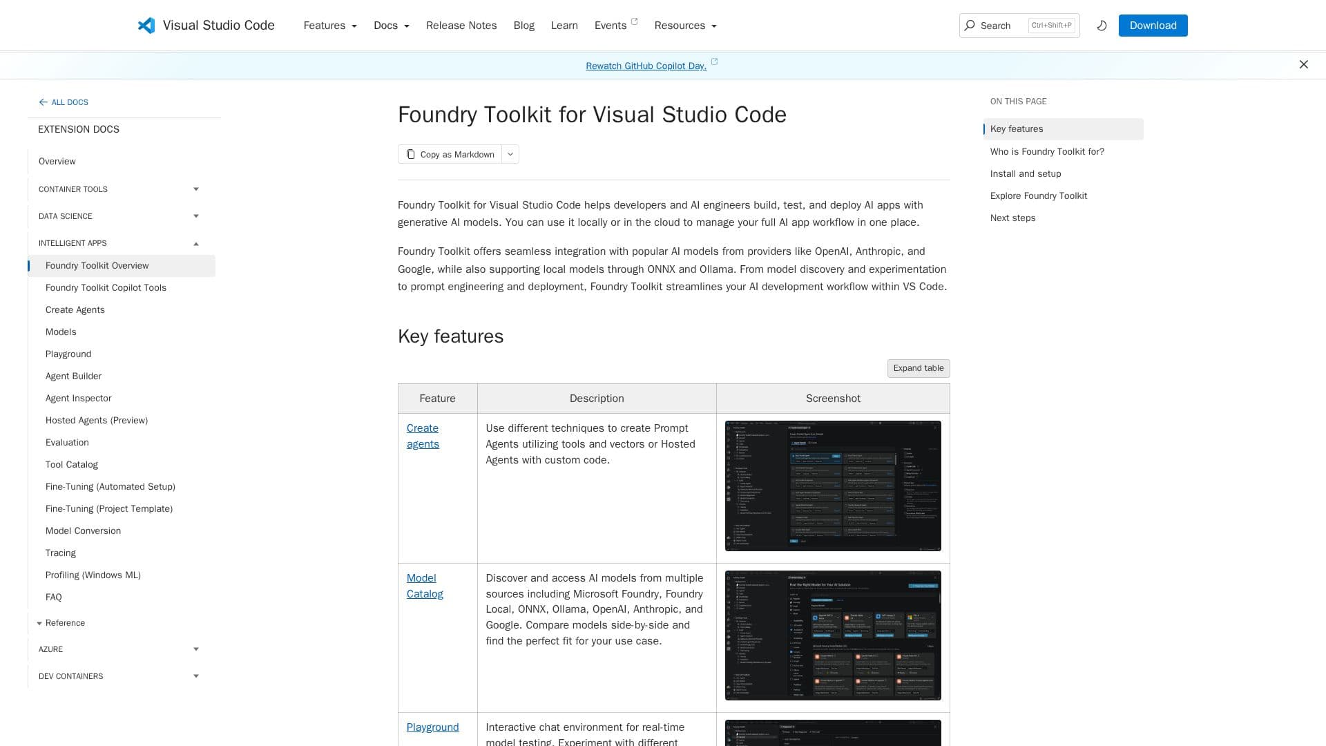 Foundry Toolkit for Visual Studio Code screenshot