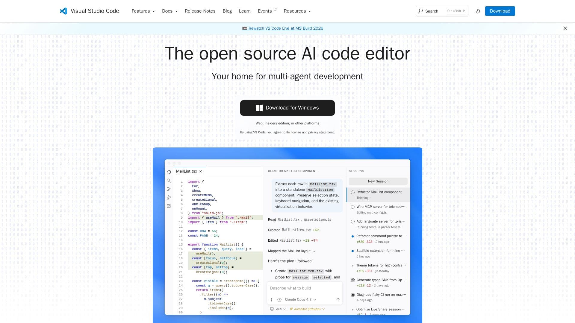 Screenshot von Visual Studio Code