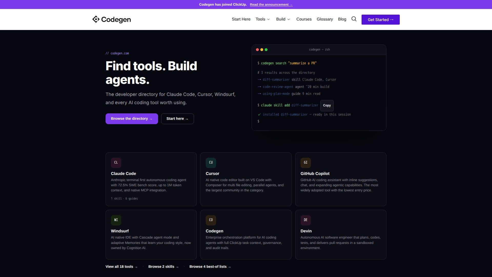 Codegen AI Coding Tools screenshot