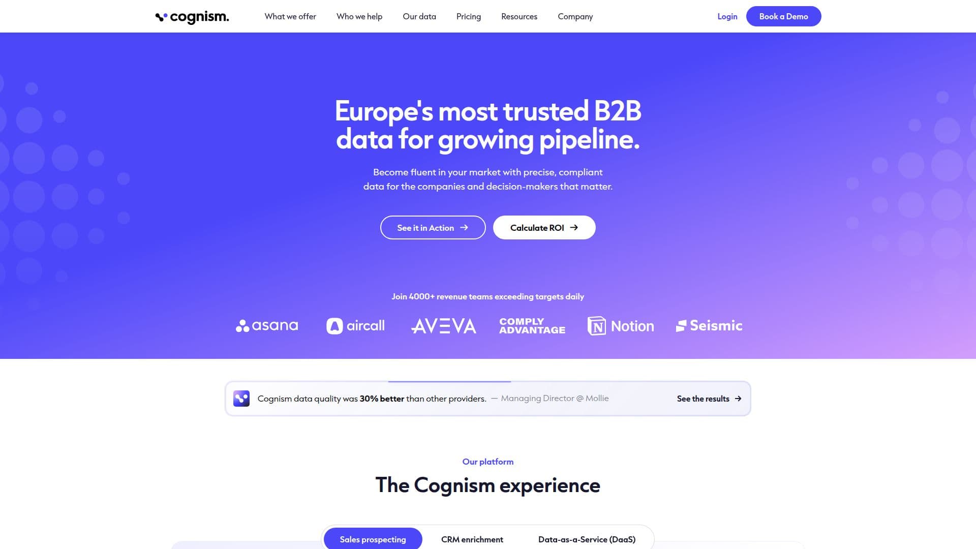 Cognism screenshot