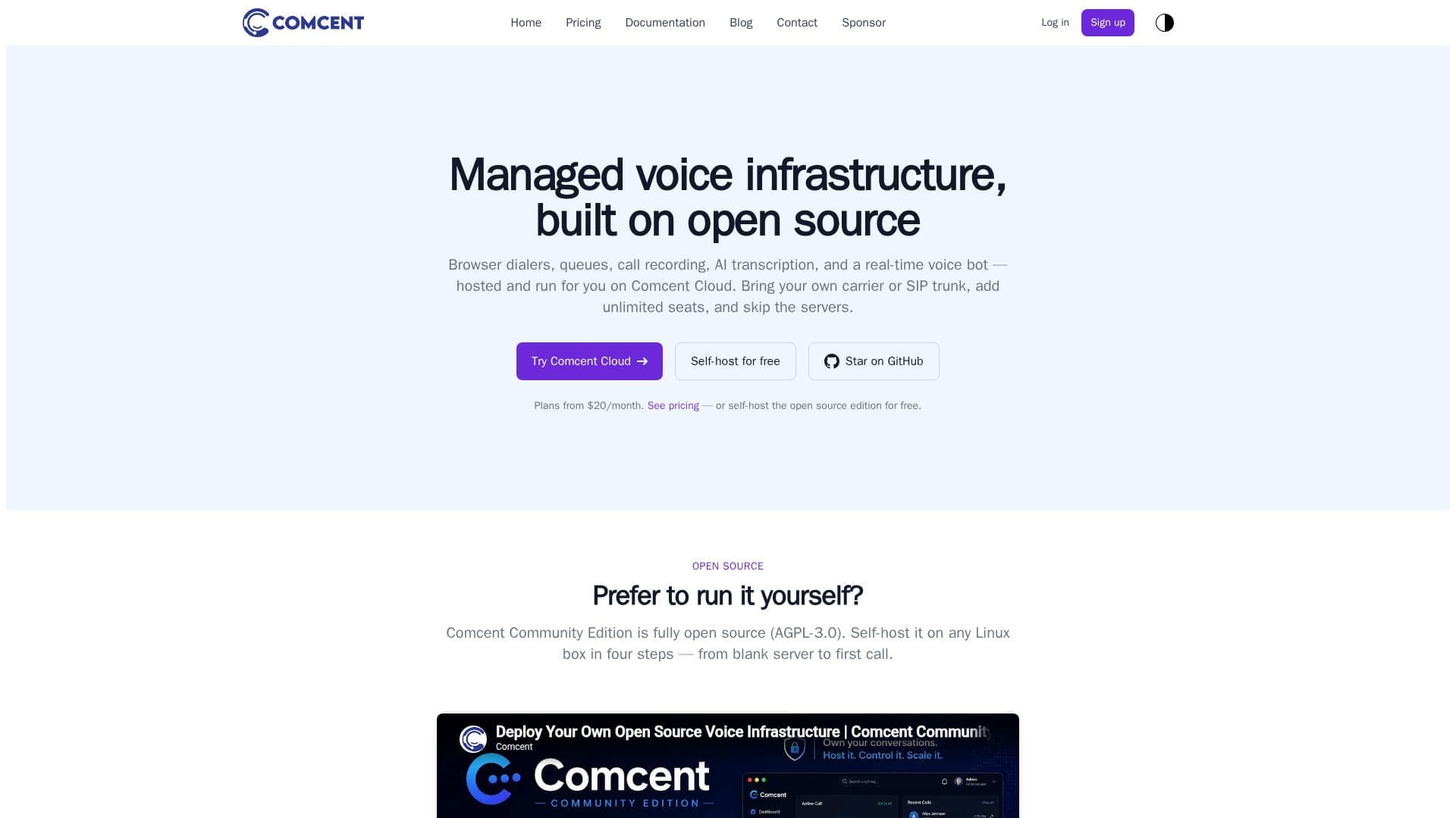 لقطة شاشة لـ Comcent