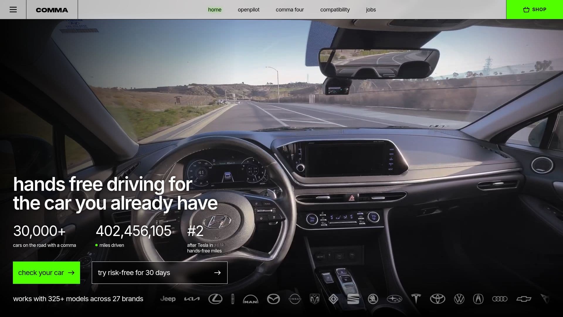 comma.ai — rendre la conduite agréable screenshot