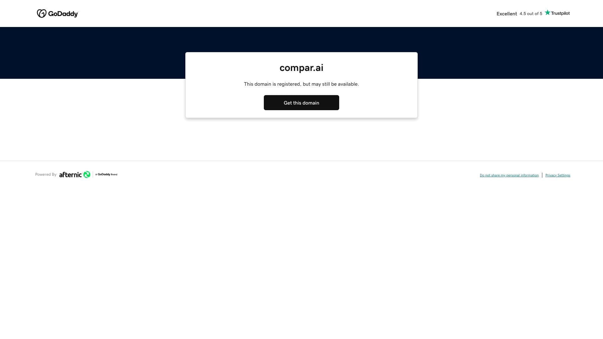 Screenshot von compar.ai